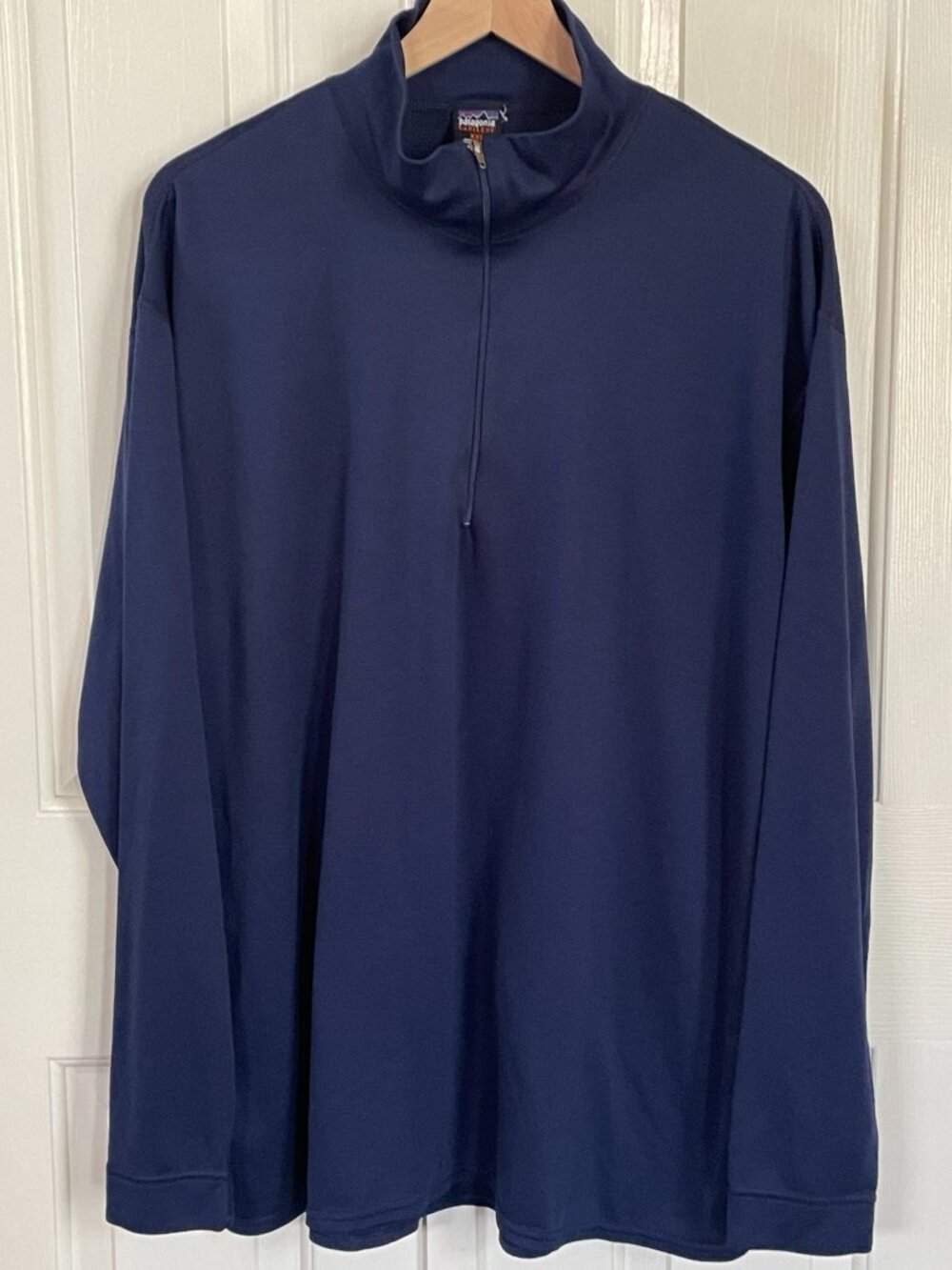 Patagonia Capilene Quarter Zip Base Layer, Men's XXL, Navy Made in the USA